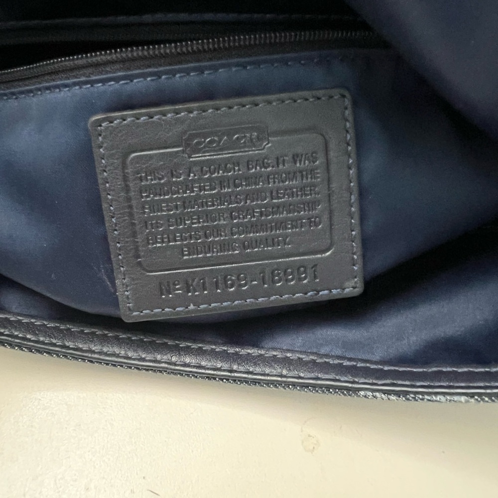 Coach poppy K1169 18991 denim-blue Jean hobo Y2K - Picture 12 of 16
